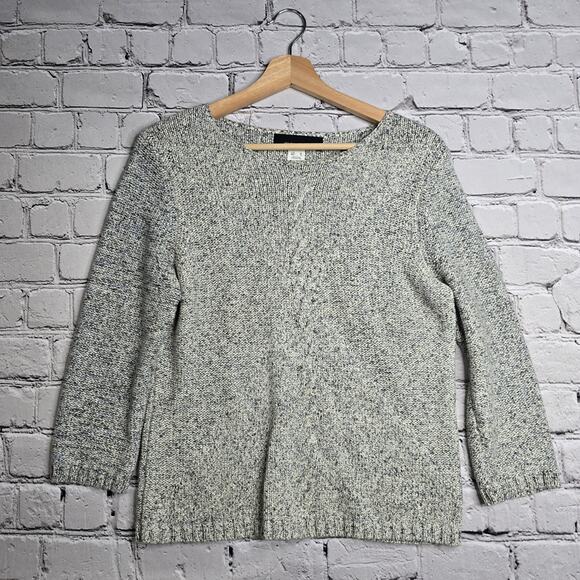 Vintage Jones New York 100% Cotton Cable Knit Fall Sweater Size Medium - Picture 1 of 10